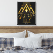 Black Adam Triangular Pillar Graphic Canvas Afdruk (Insitu (Slaapkamer))