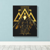 Black Adam Triangular Pillar Graphic Canvas Afdruk (Insitu (Houten vloer))