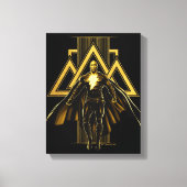 Black Adam Triangular Pillar Graphic Canvas Afdruk (Voorkant)