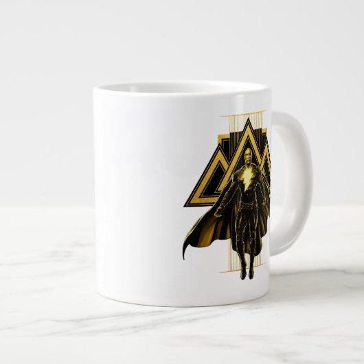 Black Adam Triangular Pillar Graphic Grote Koffiekop (Voorkant rechts)