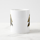 Black Adam Triangular Pillar Graphic Grote Koffiekop (Voorkant)