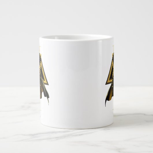Black Adam Triangular Pillar Graphic Grote Koffiekop (Voorkant)