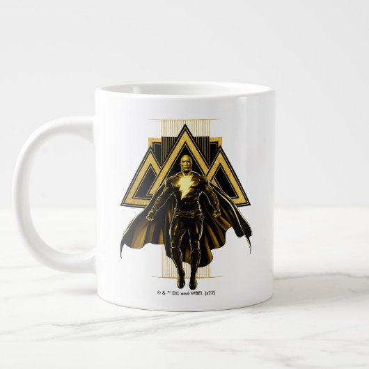Black Adam Triangular Pillar Graphic Grote Koffiekop (Links)