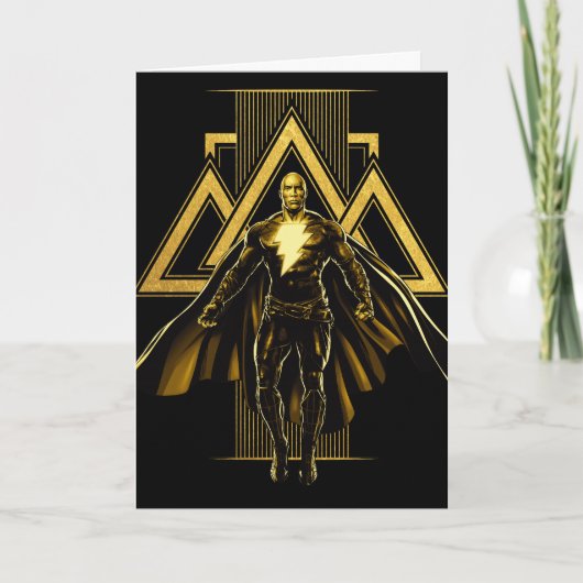 Black Adam Triangular Pillar Graphic Kaart (Voorkant)