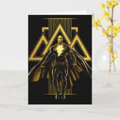 Black Adam Triangular Pillar Graphic Kaart (Gele Bloem)