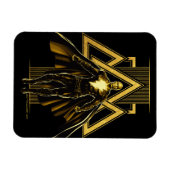 Black Adam Triangular Pillar Graphic Magneet (Horizontaal)