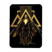Black Adam Triangular Pillar Graphic Magneet (Verticaal)