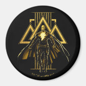 Black Adam Triangular Pillar Graphic Magneet (Voorkant)