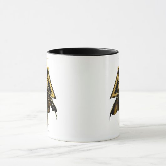 Black Adam Triangular Pillar Graphic Mok (Midden)