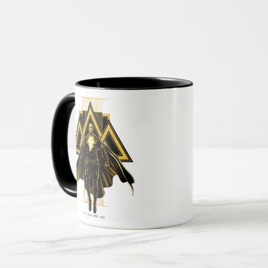 Black Adam Triangular Pillar Graphic Mok (Voorkant links)