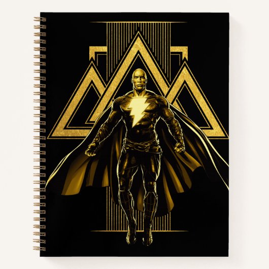 Black Adam Triangular Pillar Graphic Notitieboek (Voorkant)