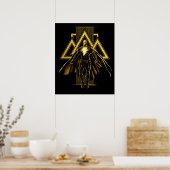 Black Adam Triangular Pillar Graphic Poster (Keuken)
