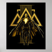 Black Adam Triangular Pillar Graphic Poster (Voorkant)