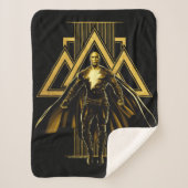 Black Adam Triangular Pillar Graphic Sherpa Deken (Voorkant)