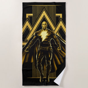 Black Adam Triangular Pillar Graphic Strandlaken
