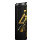 Black Adam Triangular Pillar Graphic Thermosbeker (Gedraaid links)