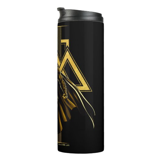 Black Adam Triangular Pillar Graphic Thermosbeker (Geroteerd rechts)