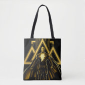 Black Adam Triangular Pillar Graphic Tote Bag (Voorkant)