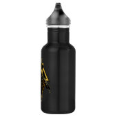 Black Adam Triangular Pillar Graphic Waterfles (Rechts)