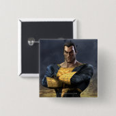 Black Adam Vierkante Button 5,1 Cm (Voorkant /achterkant)