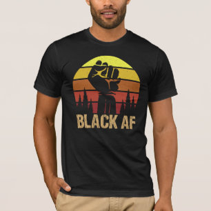 Black Af African American Cool Black History maand T-shirt