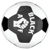 Black AF Protest Fist Voetbal (Gedraaid)