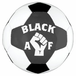 Black AF Protest Fist Voetbal
