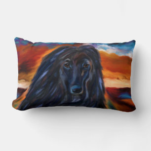 Black Afghan Hound Kussen