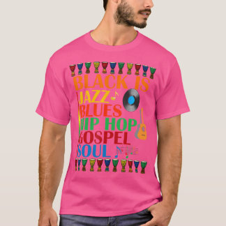 Black African American Music Genre Waardering Cu T-shirt