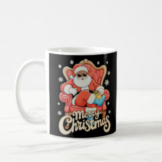 Black African American Santa Christmas Xmas Koffiemok