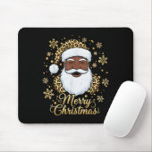 Black African American Santa Claus Christmas Afro  Muismat (Met muis)