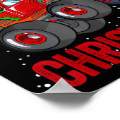 Black African American Santa Claus Monster Truck C Poster (Hoek)