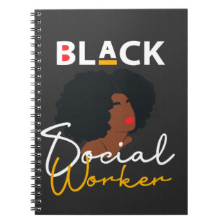 Black African American Social Work Appreciation Gi Notitieboek