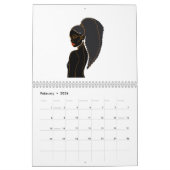 Black African American Woman Portrets Calendar Kalender (Feb 2026)
