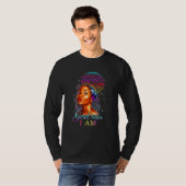 Black African Ebony Blessed Queen Empower T-shirt (Voorkant volledig)