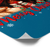 Black African Girl American Melanin Christmas Sant Poster (Hoek)