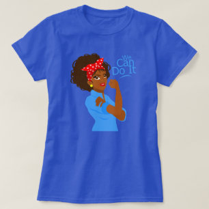 Black African Rosie The Riveter, we kunnen het T-shirt