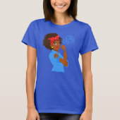 Black African Rosie The Riveter, we kunnen het T-shirt (Voorkant)