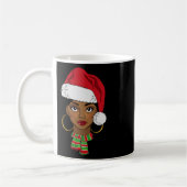 Black African Santa Afro Kerstmelani Koffiemok (Links)