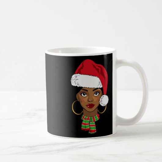 Black African Santa Afro Kerstmelani Koffiemok (Rechts)
