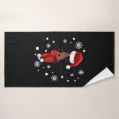 Black African Santa Apparel-kerstmantel Badhanddoek (Badhanddoek)