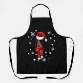 Black African Santa Apparel-kerstmantel Schort (Voorkant)