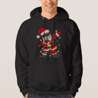 Black African Santa Claus kerstpajam Hoodie
