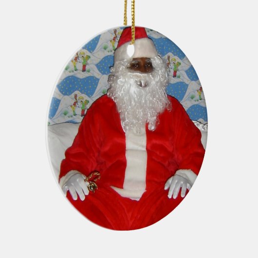 Black African Santa Claus Ornament (Rechts)