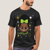 Black Afro Amerikaanse Doll Kind Meisje en Vrouwen T-shirt (Voorkant)