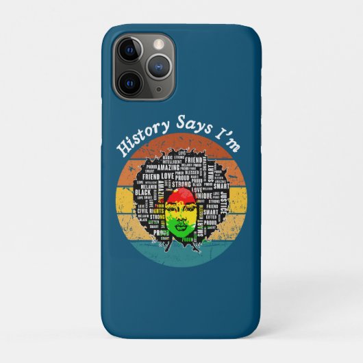 Black Afro Woman Melanin Girl Black History Maand Case-Mate iPhone Case (Achterkant)