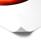 Black Afro Woman Waterverf Portret I Poster (Hoek)