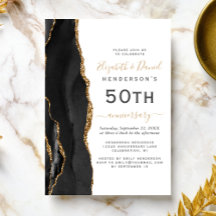 Black Agate Black Gold 50ste verjaardag