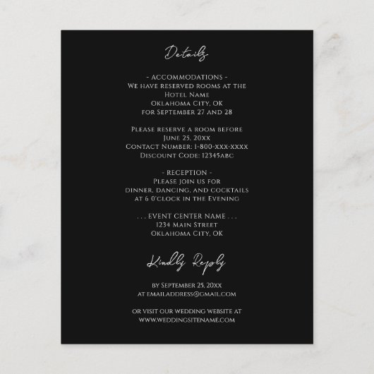 Black Agate Budget Weddenschap All-in-One (Achterkant)