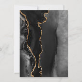 Black Agate Gold Surprise 50ste verjaardagsfeestje Kaart (Achterkant)